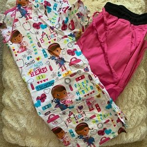 Disney Doc McStuffins Scrub Top Size XS